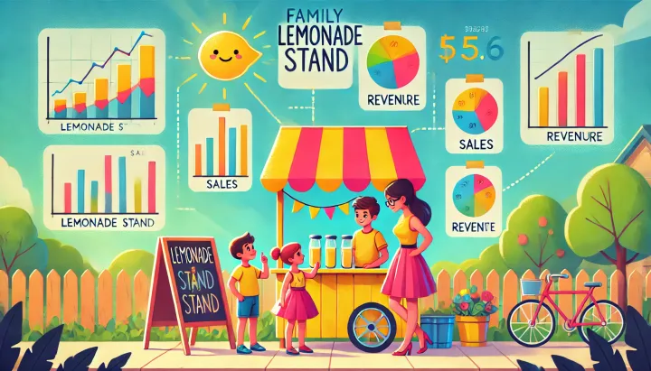 Family lemonade stand